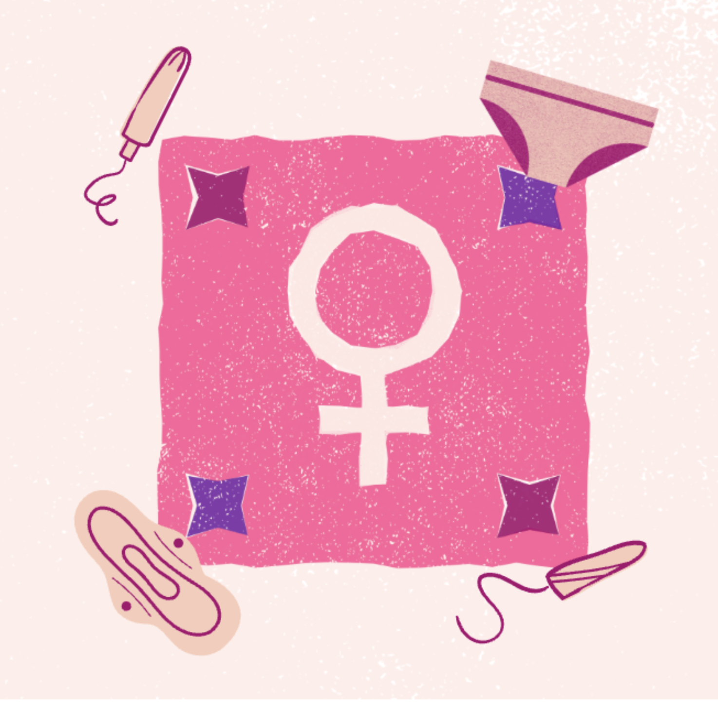 Graphic depicting feminine care products